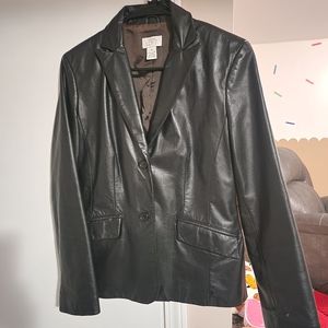 LOFT Brand Leather Jacket WOMENS